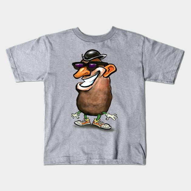 Tater Head Kids T-Shirt by Kevin Middleton